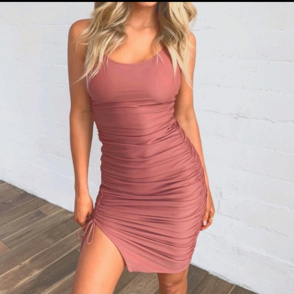 Tiger mist sarine dress in blush